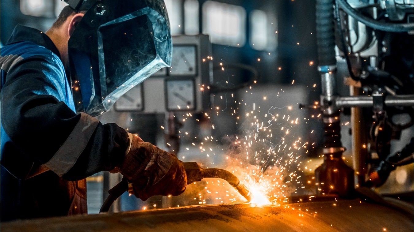 Worker Welding